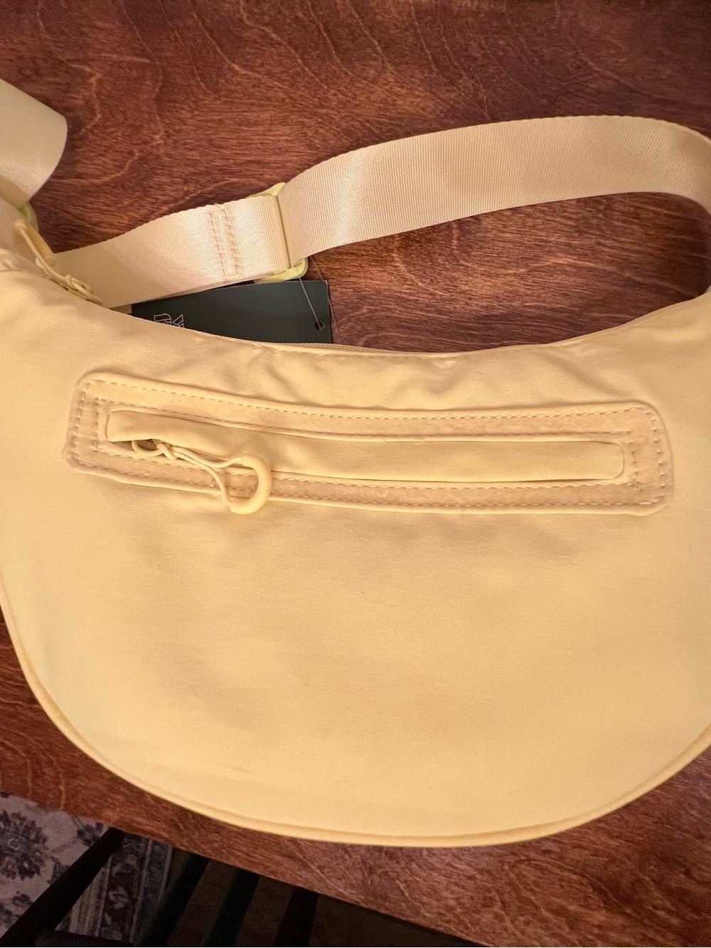 Wild Fable Bright Yellow Half Moon 12" Long Adjustable Strap Crossbody Purse Bag
